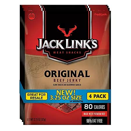 The beef sticks are neatly sealed in a pack that fits easily in almost any bag, so its never far. . Sams club jerky